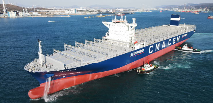 153,000 TEU CLASS LNG DUAL FUEL CONTAINER CARRIER
